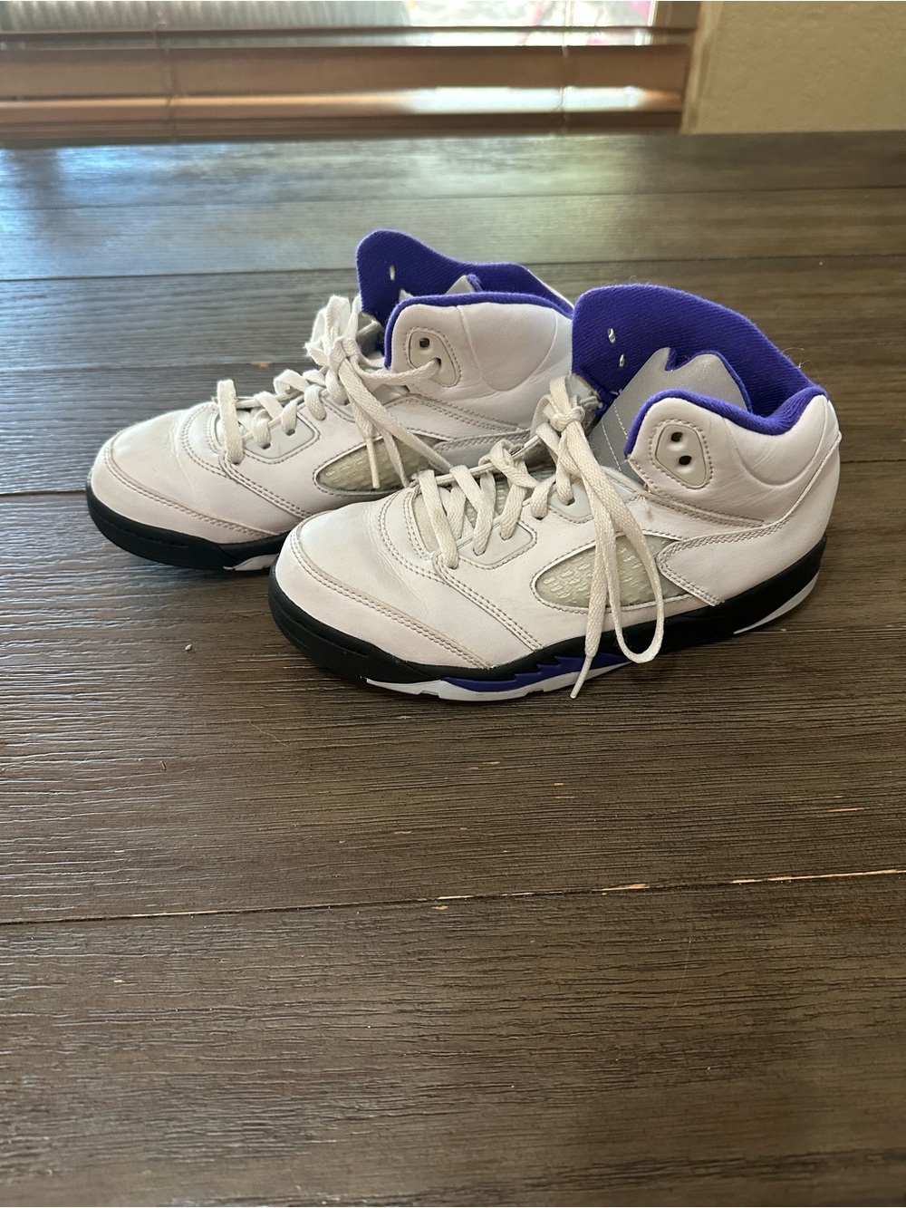 Kids Jordan 5 Retro Concord Sz 2.5 high top sneakers
